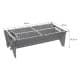 ALSANIDI, Picnic grill, Outdoor grill, Silver, Size 55*30*18.5 Cm