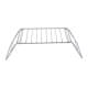 ALSANIDI, Foldable Fire Stand, Portable mini barbecue charcoal grill for picnics, Silver, Size 15.5*20*37 Cm