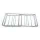 ALSANIDI, Foldable Fire Stand, Portable mini barbecue charcoal grill for picnics, Silver, Size 15.5*20*37 Cm