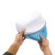 DPT, Medical pillow with memory foam filling, Anti-Bacterial Neck and Shoulder Support Pillow, White, Size 23*23 Cm