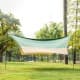 ALSANIDI, Road Umbrella, Portable Car Canopy, Green, Size 3.1*4.3 Metre