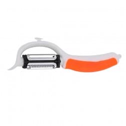 ALSANIDI, Plastic fruit and Vegetables peeler, Potatoes peeler, Orang, Size 21 Cm