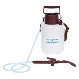 ALSANIDI, Portable Bidet for Outdoor Trips, Brown*White, capacity 3 L