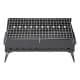 ALSANIDI, Charcoal grill for trips, Portable Charcoal Grill, Black, Size 30*55 Cm