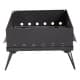 ALSANIDI, Charcoal grill for trips, Portable Charcoal Grill, Black, Size 34*34 Cm