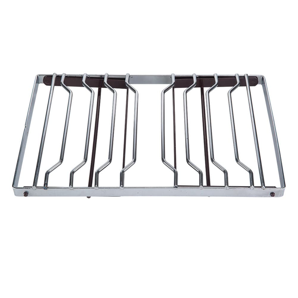 ALSANIDI, Portable Outdoor Burner Stand, Portable mini barbecue charcoal grill for picnics, Silver*Brown, Size 20*40 Cm