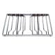 ALSANIDI, Portable Outdoor Burner Stand, Portable mini barbecue charcoal grill for picnics, Silver*Brown, Size 20*40 Cm