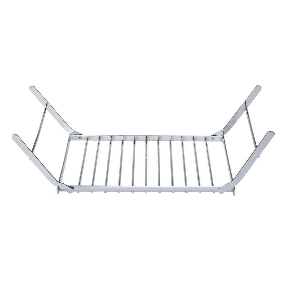 ALSANIDI, Foldable Fire Stand, Portable mini barbecue charcoal grill for picnics, Silver, Size 14*21*35 Cm