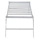 ALSANIDI, Foldable Fire Stand, Portable mini barbecue charcoal grill for picnics, Silver, Size 14*21*35 Cm