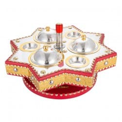 ALSANIDI, Dates and Nuts Heritage Hospitality Set, Date Palm Squeezer, Red