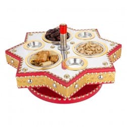 ALSANIDI, Dates and Nuts Heritage Hospitality Set, Date Palm Squeezer, Red