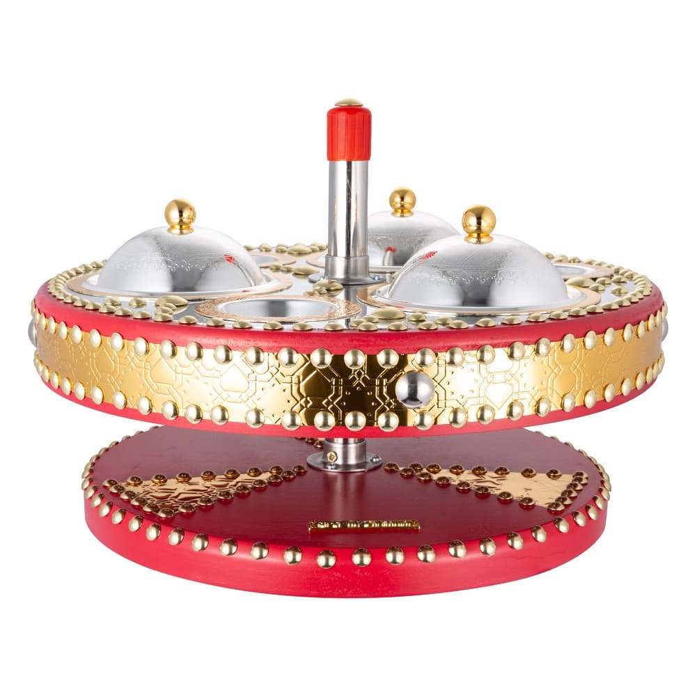 ALSANIDI, Dates and Nuts Heritage Hospitality Set, Date Palm Squeezer, Red