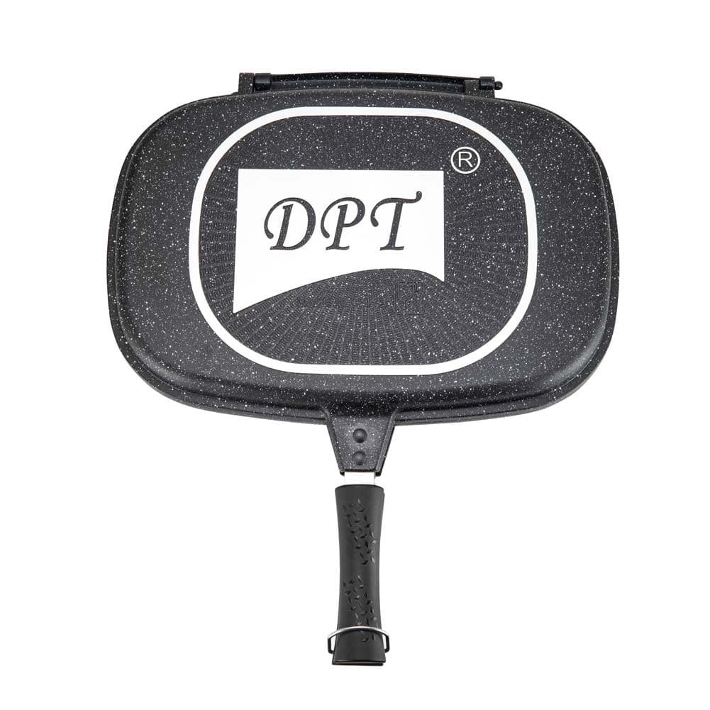 DPT, Double pan, Double grill pan, Black, Size 25.5*32 Cm