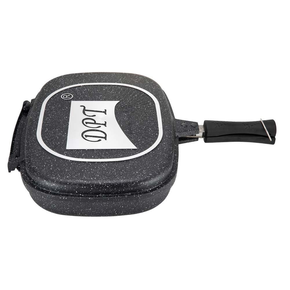 DPT, Double pan, Double grill pan, Black, Size 25.5*32 Cm