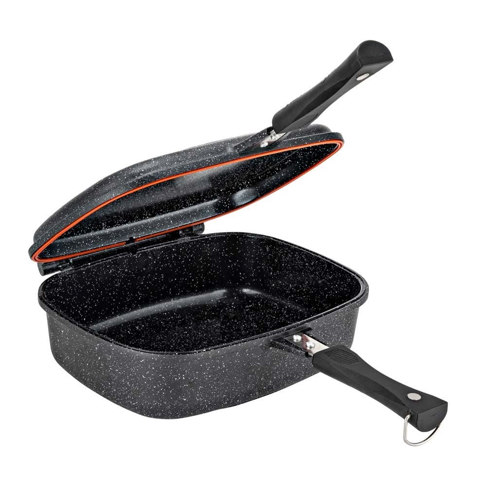 DPT, Double pan, Double grill pan, Black, Size 29.5*42 Cm