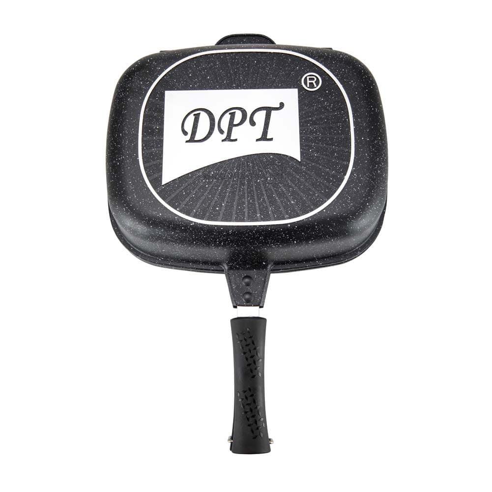 DPT, Double pan, Double grill pan, Black, Size 29.5*42 Cm