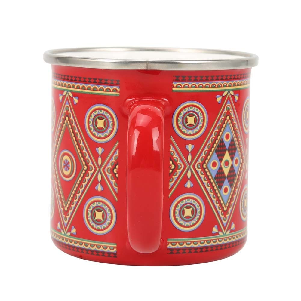 ALSANIDI, Najdi inscription cup, Coffee cup for trips and travel, Red, capacity 350 ml