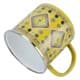 ALSANIDI, Najdi inscription cup, Coffee cup for trips and travel, Yellow, capacity 750 ml