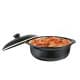 ALSANIDI, Heat pottery pot, Thermal pottery pot, Black, capacity 1.97 L Size 24 Cm