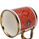 ALSANIDI, Najdi Porcelain tea and coffee mug, Coffee cup for trips and travel, Red, capacity 330 ml