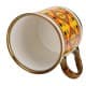 ALSANIDI, Najdi Porcelain tea and coffee mug, Coffee cup for trips and travel, Yellow, capacity 330 ml