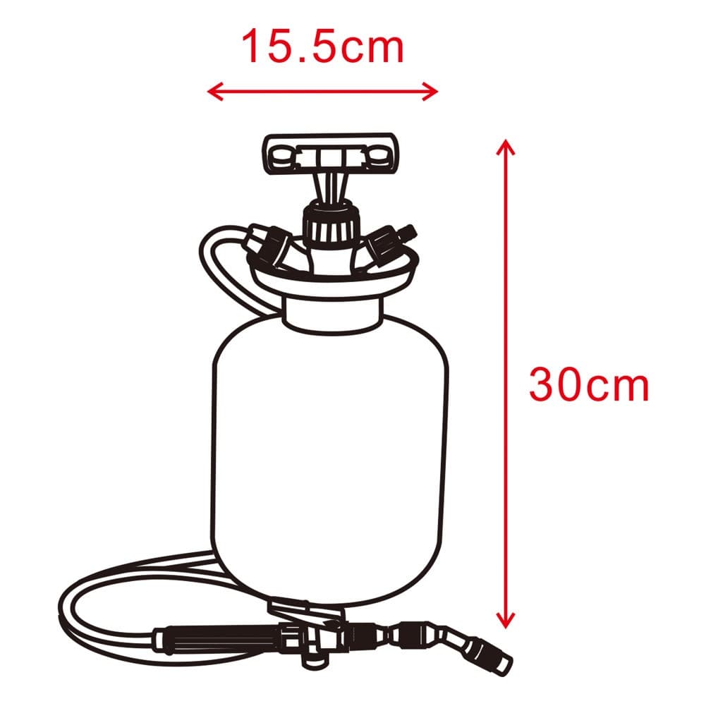 ALSANIDI, Portable Bidet for Outdoor Trips, Green*White, capacity 2 L