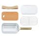 ALSANIDI, Aluminum food container, Silver, Size 16.5*9.5*5 Cm