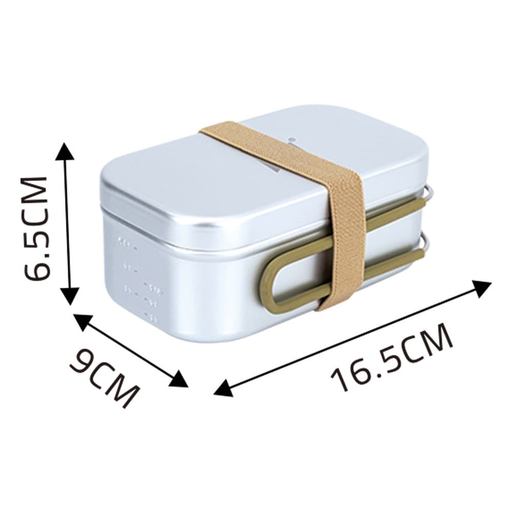 ALSANIDI, Aluminum food container, Silver, Size 16.5*9.5*5 Cm