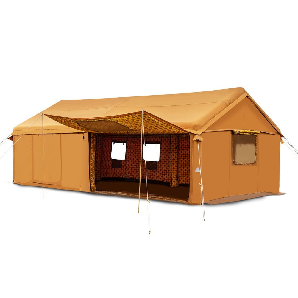 ALSANIDI, Air Cotton Tent for Trips, Inflatable Tent, Kaki, Size 400*600 Cm