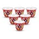 ALSANIDI, Arabic coffee cup ceramic, Arabic coffee mug, Agate , Set 6 pcs