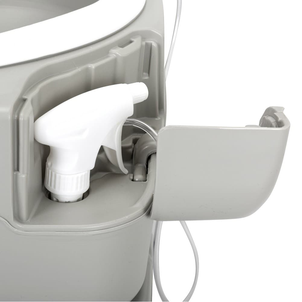DPT, Portable Camping Toilet, Travel Toilet, Gray, Size 42*37*31.5 Cm