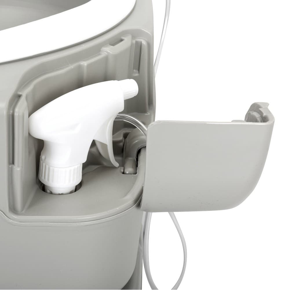 DPT, Portable Camping Toilet, Travel Toilet, Gray, Size 42*37*43.5 Cm