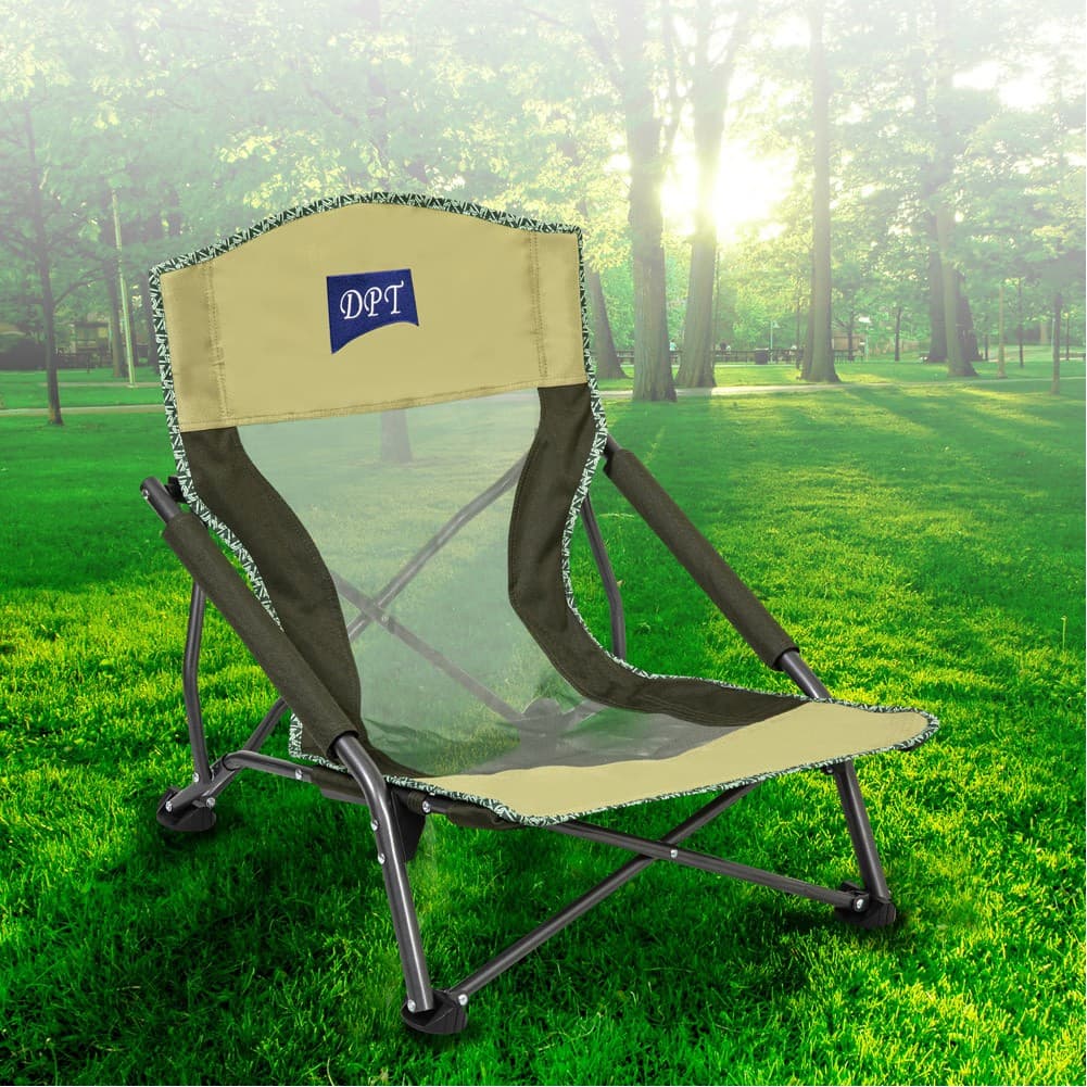 DPT, Foldable Camping Chair, Trips Chair, Green