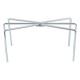ALSANIDI, Spider fire Stand, Portable mini barbecue charcoal grill for picnics, Silver, Size 16 *27.5 Cm
