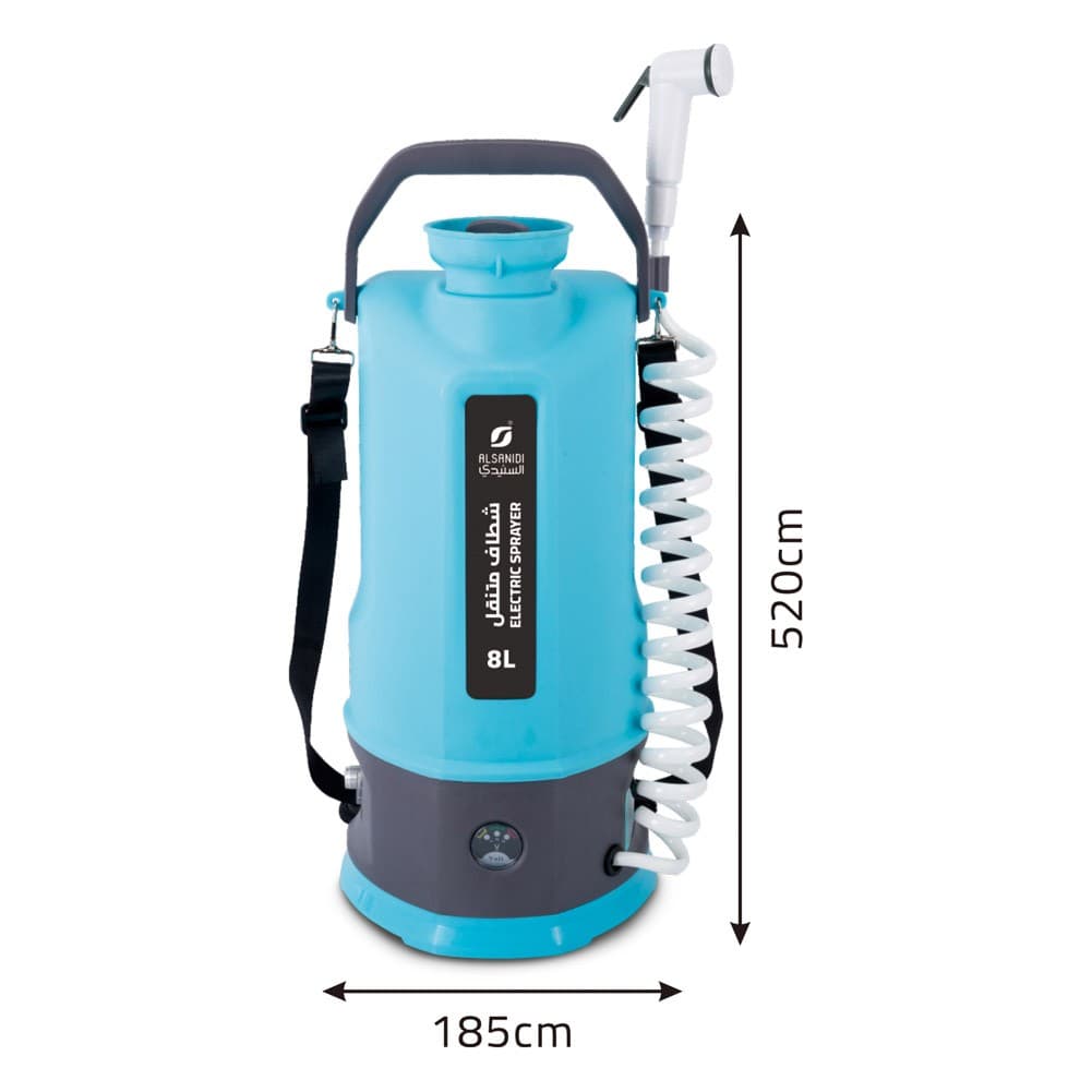 ALSANIDI, Electric Bidet Sprayer, Portable Bidet Sprayer, Blue, capacity 8 L