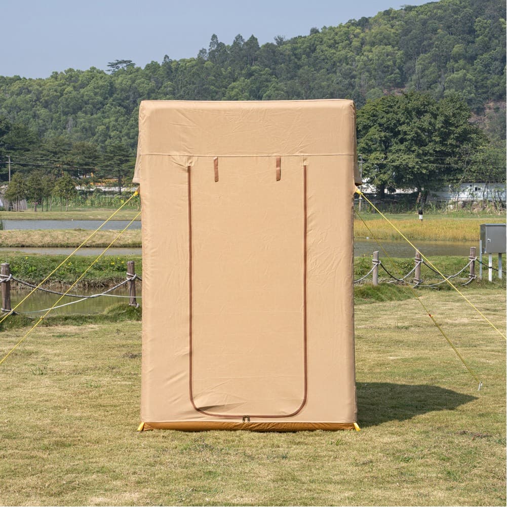 ALSANIDI, Inflatable shower tent, Kaki, Size 1470*1470*225 Cm