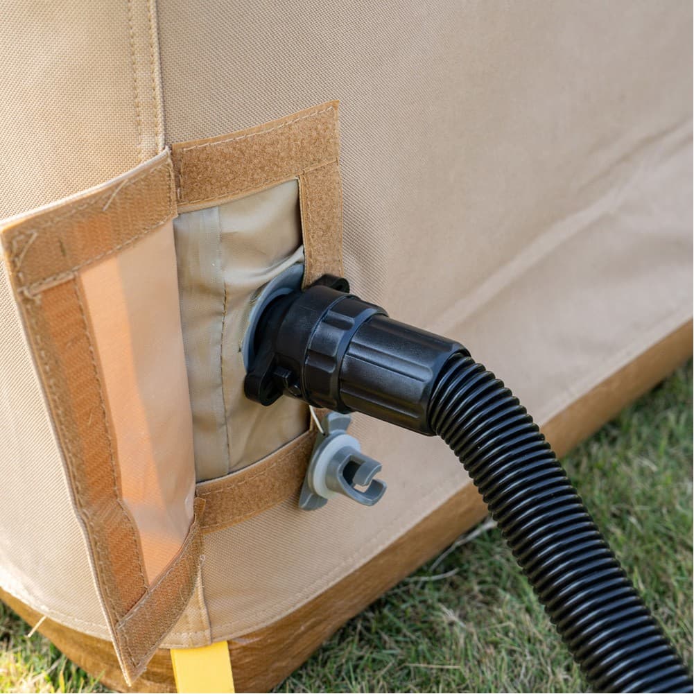 ALSANIDI, Inflatable shower tent, Kaki, Size 1470*1470*225 Cm