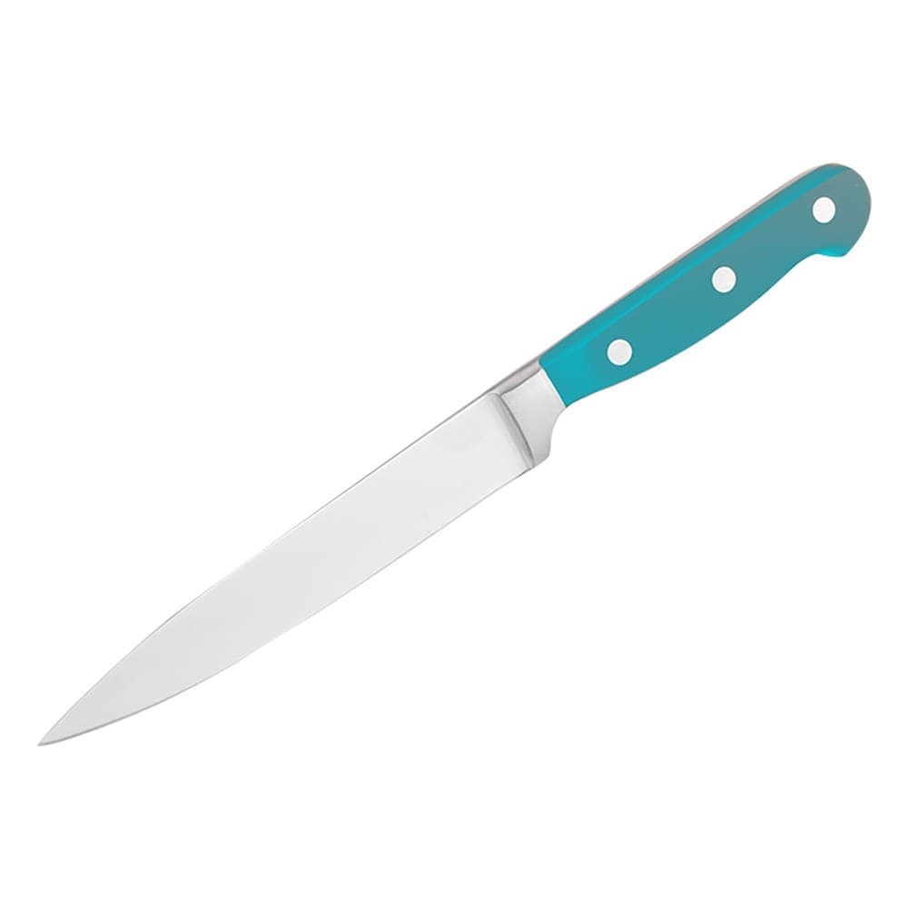 ALSANIDI, Butcher Stainless steel knife, Kitchen knife, Turquoise, Size 8 inch