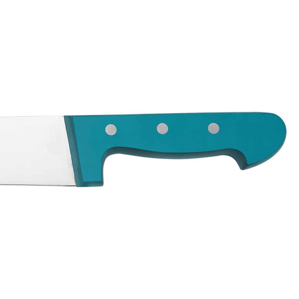 ALSANIDI, Butcher Stainless steel knife, Kitchen knife, Turquoise, Size 8 inch
