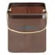ALSANIDI, Foldable Camping platewashing Bucket, Foldable PVC water paiL, Coffee Brown, Size 20 Cm