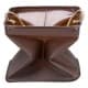 ALSANIDI, Foldable Camping platewashing Bucket, Foldable PVC water paiL, Coffee Brown, Size 20 Cm