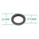 ALSANIDI, Daffodil head gasket set, Black, Set 15 Pcs Size 2 Cm