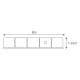 ALSANIDI, Outdoor windbreak for trips, Kaki, Size 800*125 Cm