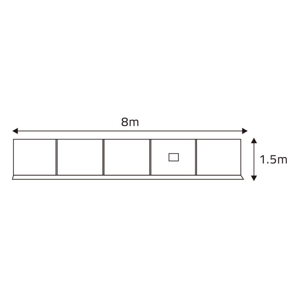 ALSANIDI, Outdoor windbreak for trips, Kaki, Size 800*150 Cm