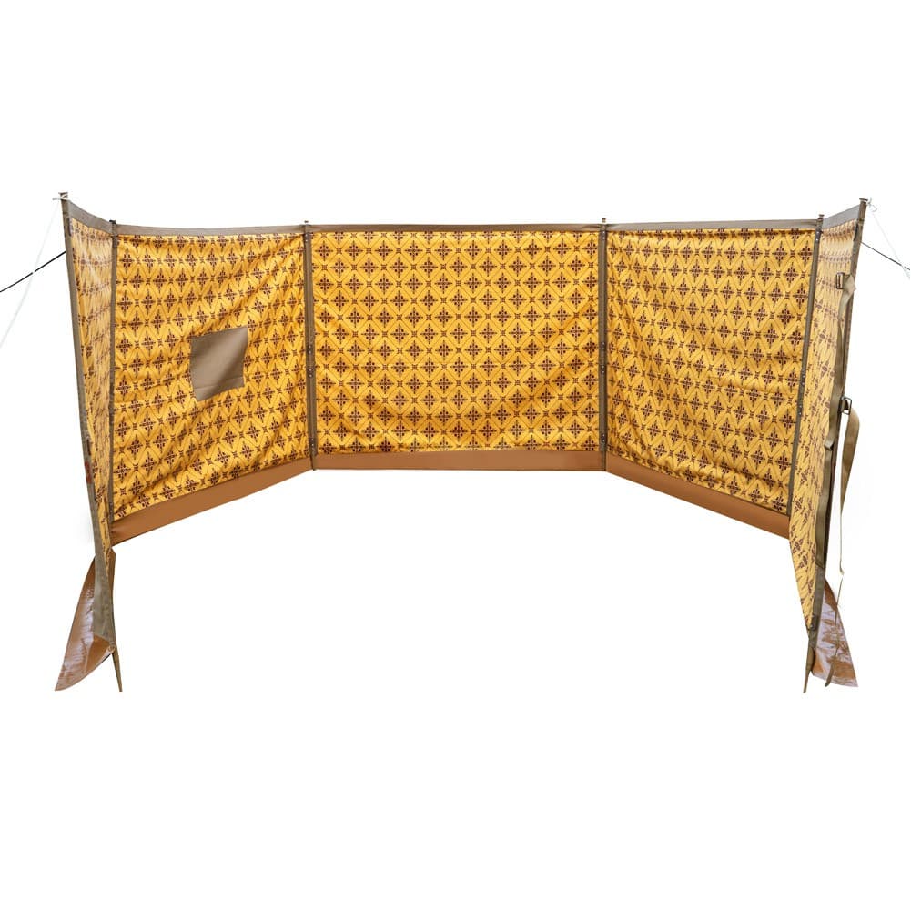 ALSANIDI, Foldable windbreak for trips, Al-Mashab windbreak, Kaki, Size 800*150 Cm