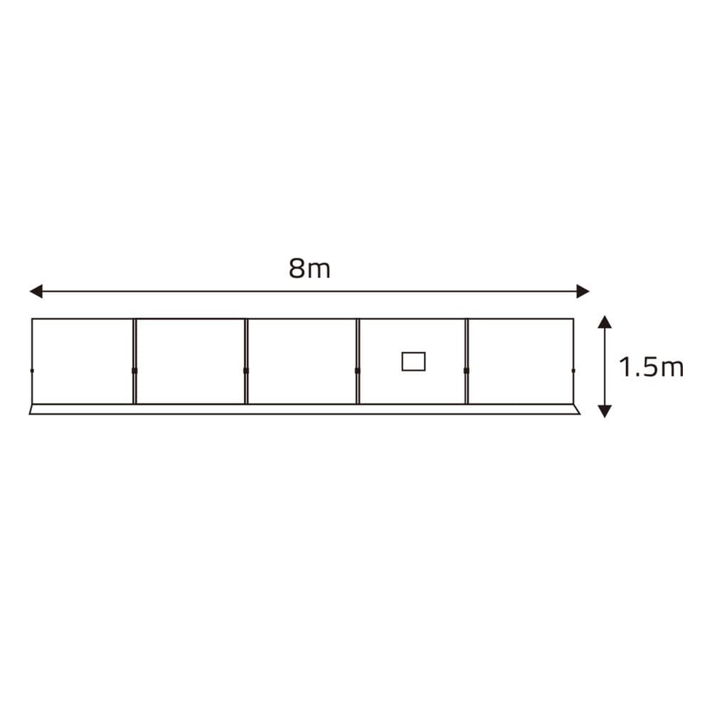 ALSANIDI, Foldable windbreak for trips, Al-Mashab windbreak, Kaki, Size 800*150 Cm