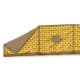 ALSANIDI, Foldable windbreak for trips, Al-Mashab windbreak, Kaki, Size 800*150 Cm
