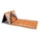 ALSANIDI, Prayer Mat with Chair, Trips Chair, Orang, Size110*55*34 Cm