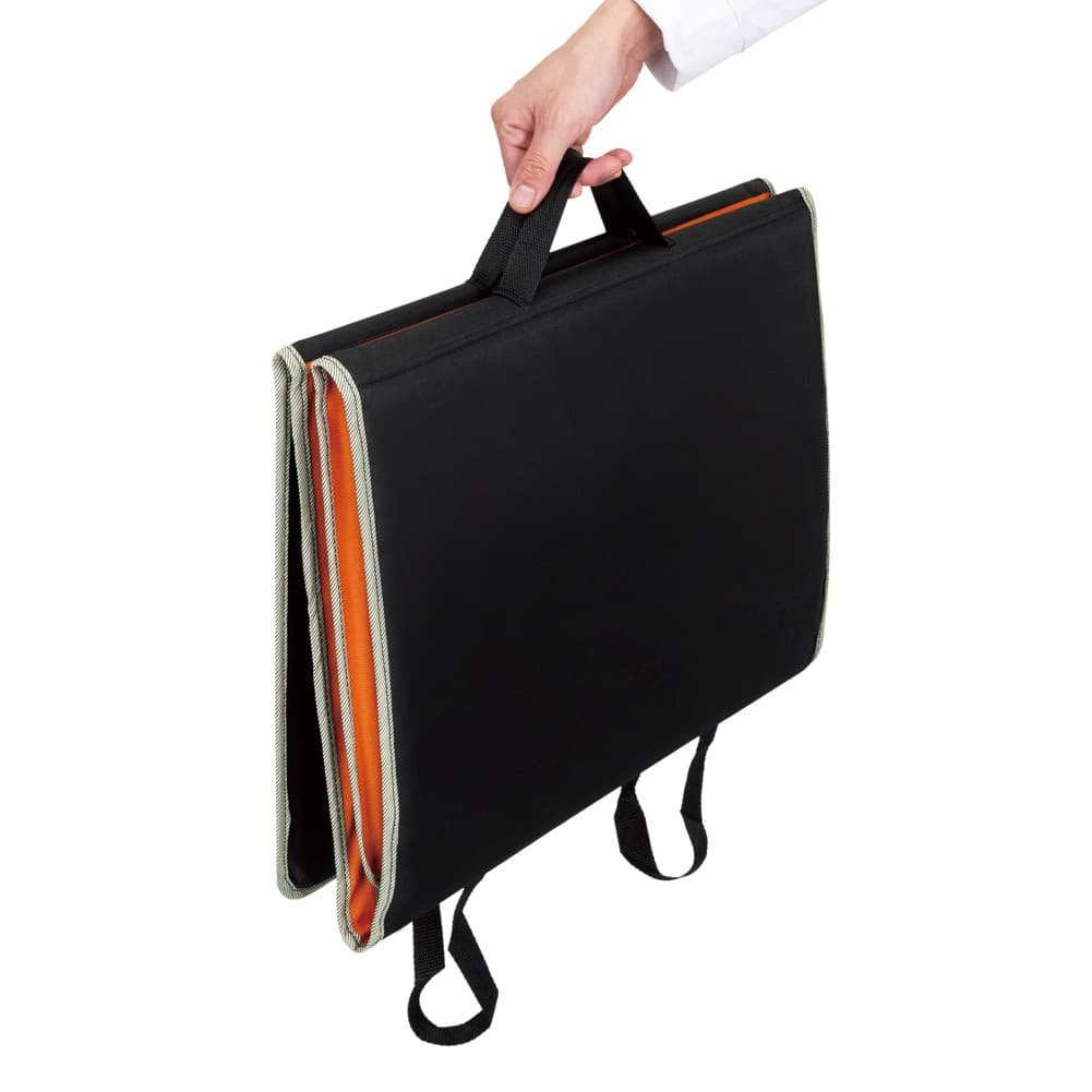 ALSANIDI, Prayer Mat with Chair, Trips Chair, Orang, Size110*55*34 Cm