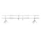ALSANIDI, Lamb barbecue, Carcass grill, Silver, Size 180 Cm